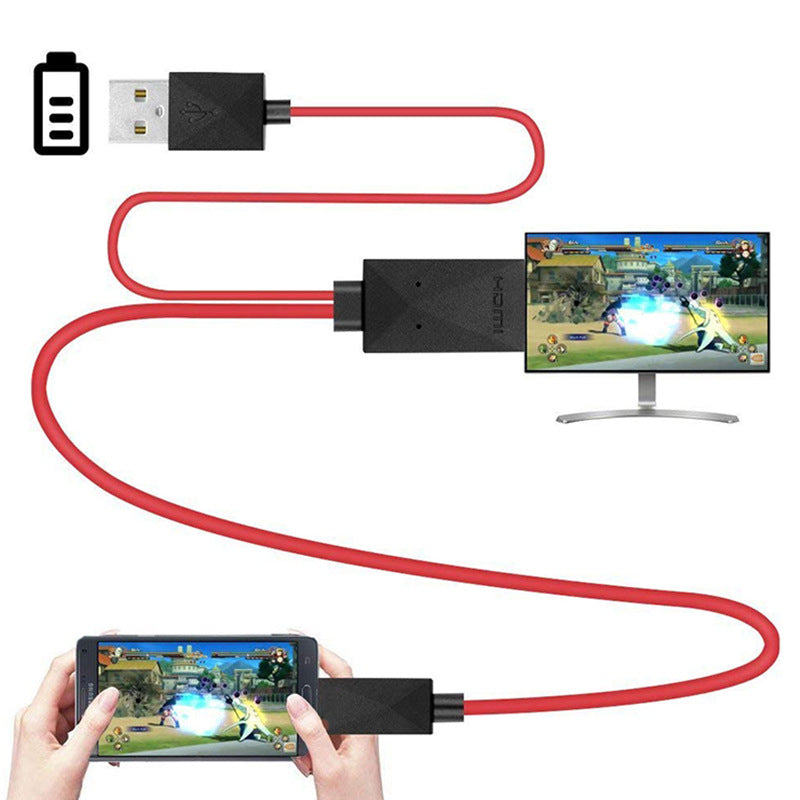Mobile Phone To HDMI TV With Screen Cable Micro Usb Android Phone Adapter Plug And Play.